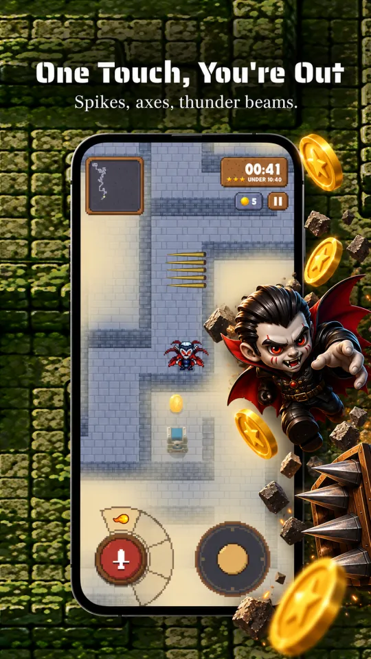 One touch, you're out: spikes, axes, thunder beams