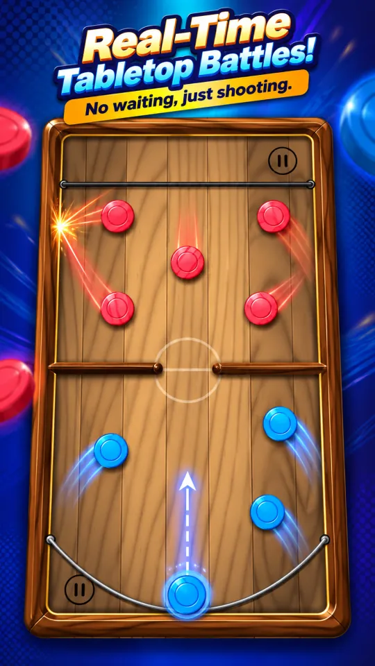 Real-time tabletop battles: no waiting, just shooting